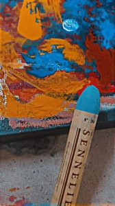 Oil Pastel on Canvas